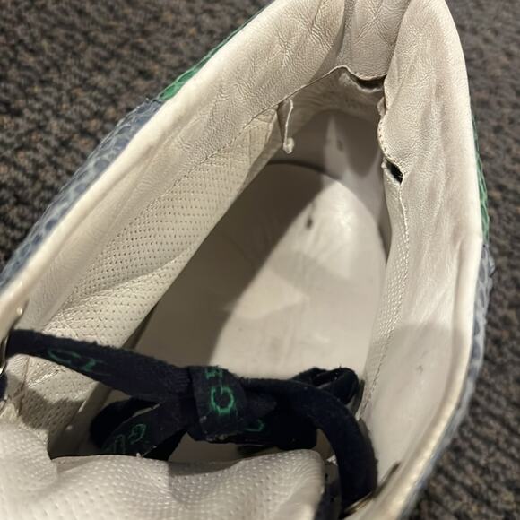 Gucci Black and Green Limited Edition Python High-Top Sneakers - Picture 4 of 8